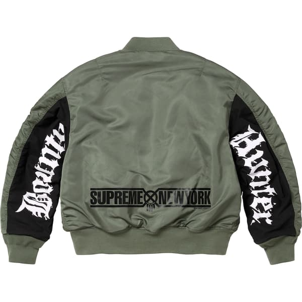 Supreme Bounty Hunter MA-1 - Olive (front)