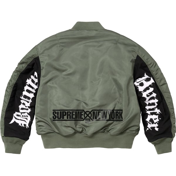 Supreme Bounty Hunter MA-1 - Olive (front)