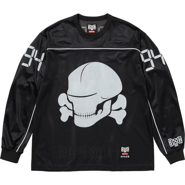 Supreme Bounty Hunter Mesh Moto Jersey - Black (front)