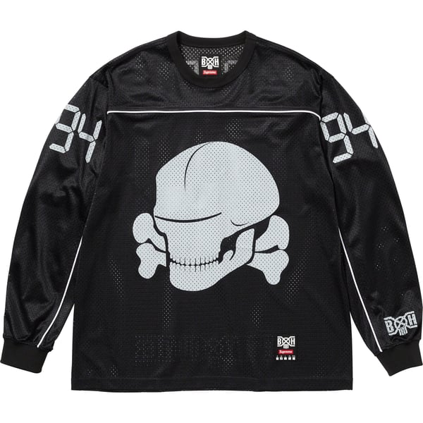 Supreme Bounty Hunter Mesh Moto Jersey - Black (front)