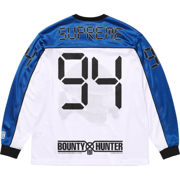 Supreme Bounty Hunter Mesh Moto Jersey - White (front)