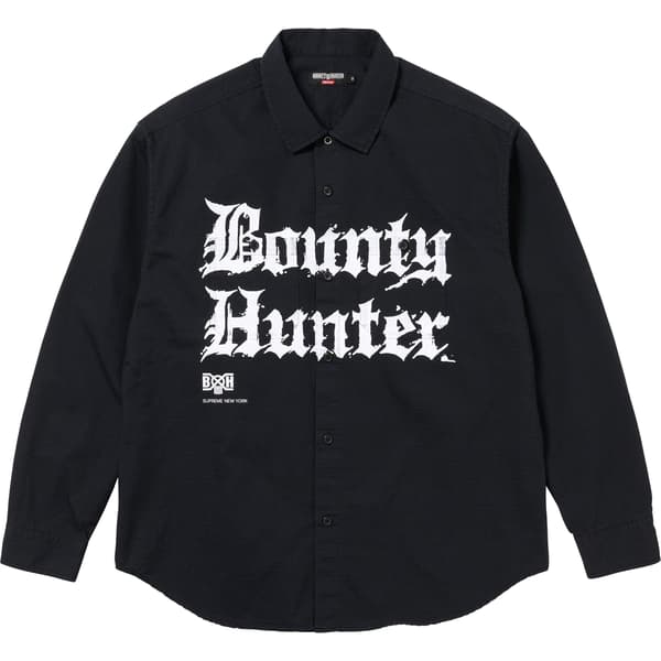 Supreme Bounty Hunter Ripstop Shirt - Black (front)