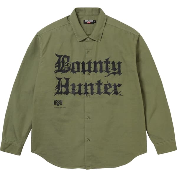 Supreme Bounty Hunter Ripstop Shirt - Olive (front)