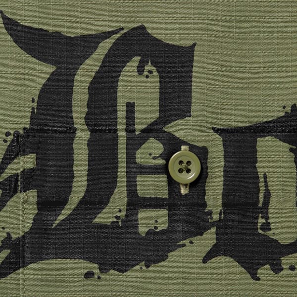 Supreme Bounty Hunter Ripstop Shirt - Olive (front)