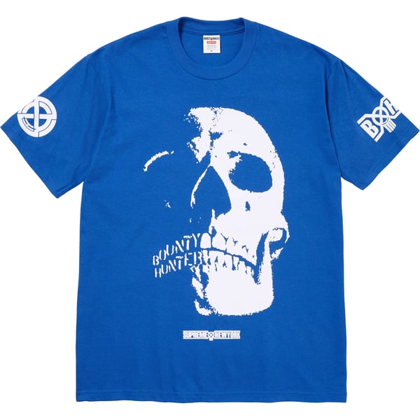 Supreme Bounty Hunter Skulls Tee - Royal (front)