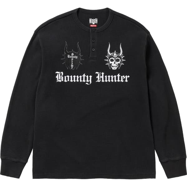 Supreme Bounty Hunter Thermal Henley L/S Top - Black (front)