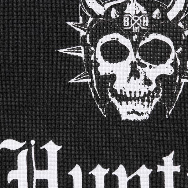 Supreme Bounty Hunter Thermal Henley L/S Top - Black (front)