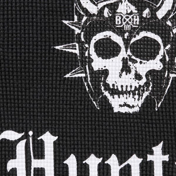 Supreme Bounty Hunter Thermal Henley L/S Top - Black (front)