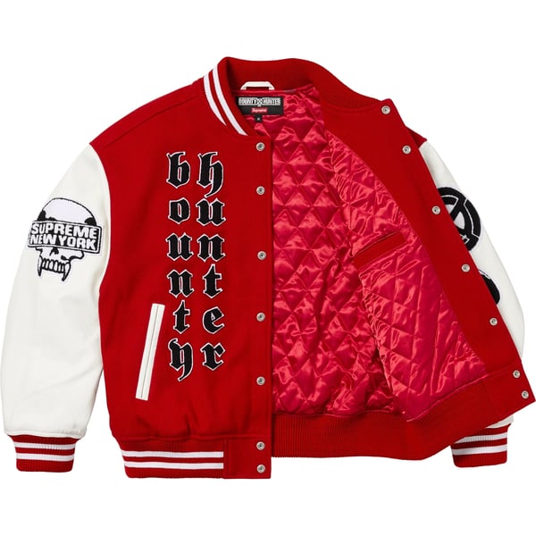 Supreme Bounty Hunter Varsity Jacket - Red (front)