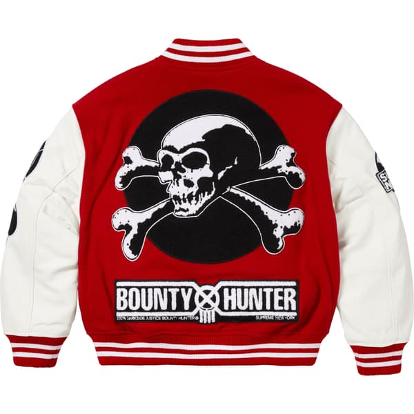 Supreme Bounty Hunter Varsity Jacket - Red (front)
