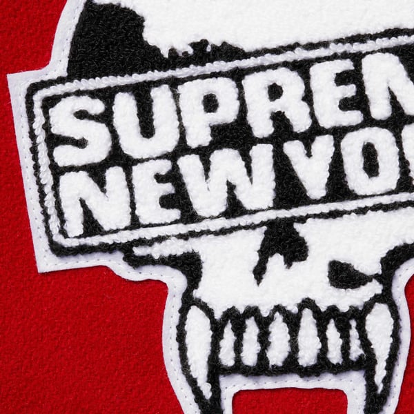 Supreme Bounty Hunter Varsity Jacket - Red (front)