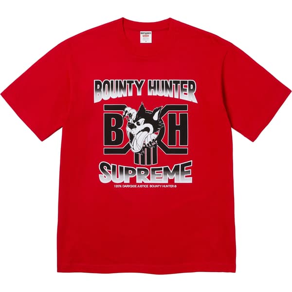 Supreme Bounty Hunter Wolf Tee - Red (front)