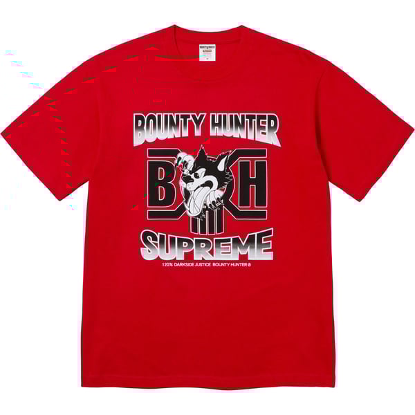Supreme Bounty Hunter Wolf Tee - Red (front)