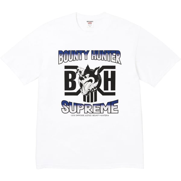 Supreme Bounty Hunter Wolf Tee - White (front)