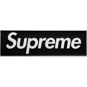 Supreme Box Logo Car Emblem Black