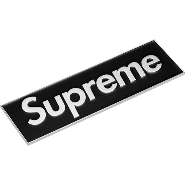 Supreme Box Logo Car Emblem - Black (front)
