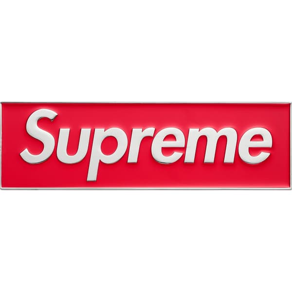 Supreme Box Logo Car Emblem - Red (front)