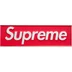 Supreme Box Logo Car Emblem - Red (front)