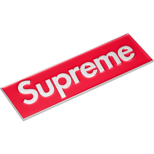 Supreme Box Logo Car Emblem - Red (front)