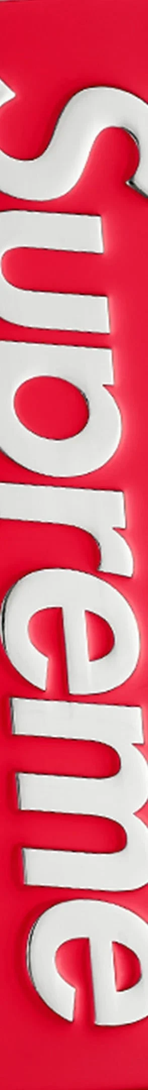 Supreme Box Logo Car Emblem - Red (front)