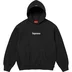 Supreme Box Logo Hooded Sweatshirt - Black (front)