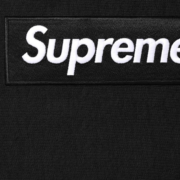 Supreme Box Logo Hooded Sweatshirt - Black (front)
