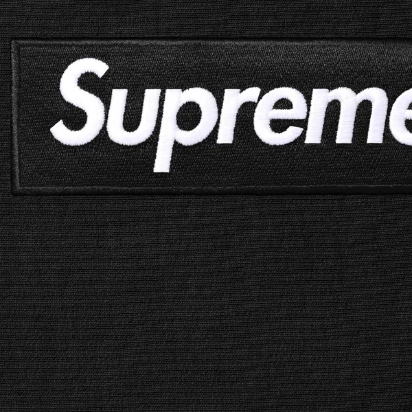 Supreme Box Logo Hooded Sweatshirt - Black (front)