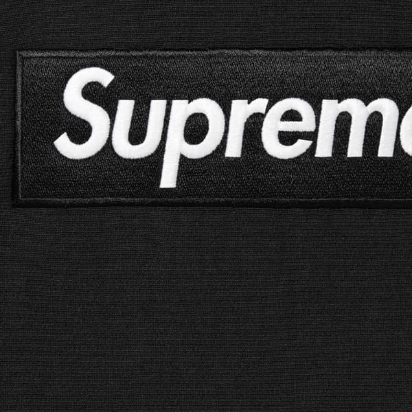 Supreme Box Logo Hooded Sweatshirt - Black (front)