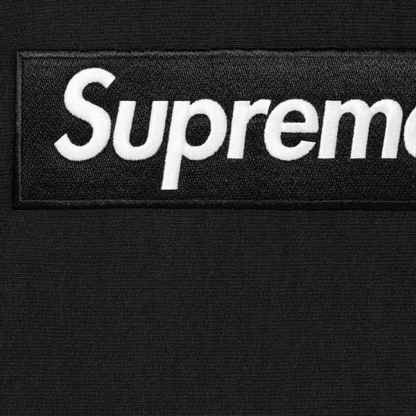 Supreme Box Logo Hooded Sweatshirt - Black (front)