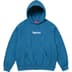 Supreme Box Logo Hooded Sweatshirt - Blue (front)