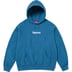 Supreme Box Logo Hooded Sweatshirt - Blue (front)