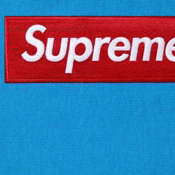 Supreme Box Logo Hooded Sweatshirt - Cyan (front)