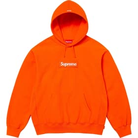 Supreme Box Logo Hooded Sweatshirt Dark Orange