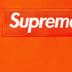 Supreme Box Logo Hooded Sweatshirt - Dark Orange (front)