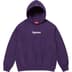 Supreme Box Logo Hooded Sweatshirt - Dark Purple (front)