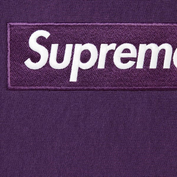 Supreme Box Logo Hooded Sweatshirt - Dark Purple (front)