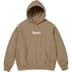 Supreme Box Logo Hooded Sweatshirt - Dark Sand (front)