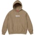 Supreme Box Logo Hooded Sweatshirt - Dark Sand (front)