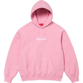 Supreme Box Logo Hooded Sweatshirt Dusty Pink