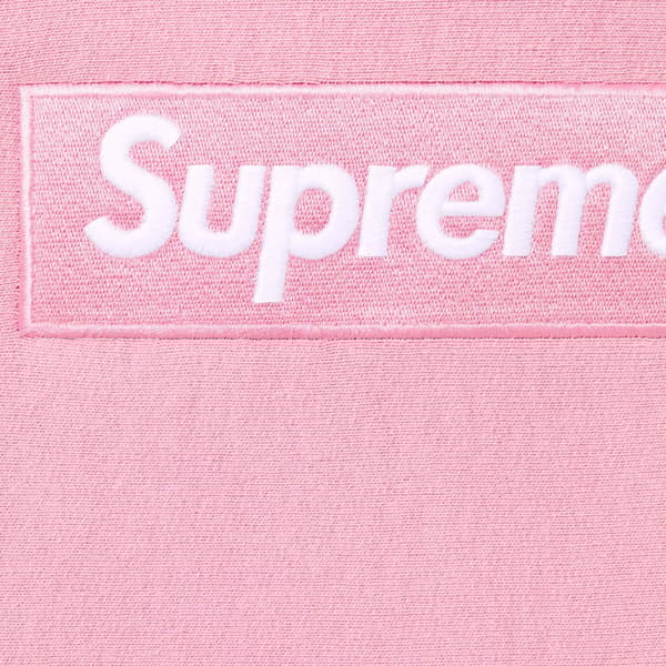 Supreme Box Logo Hooded Sweatshirt - Dusty Pink (front)