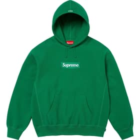 Supreme Box Logo Hooded Sweatshirt Green