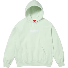 Supreme Box Logo Hooded Sweatshirt Light Green