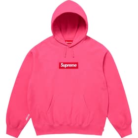 Supreme Box Logo Hooded Sweatshirt Magenta