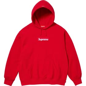 Supreme Box Logo Hooded Sweatshirt Red