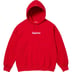 Supreme Box Logo Hooded Sweatshirt - Red (front)