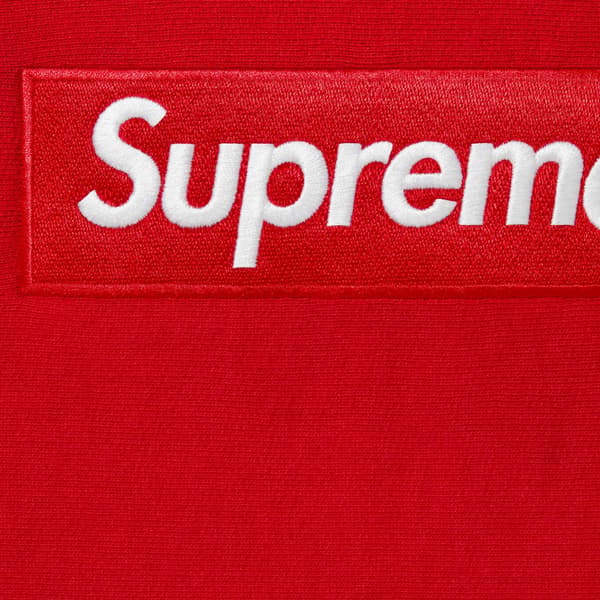 Supreme Box Logo Hooded Sweatshirt - Red (front)