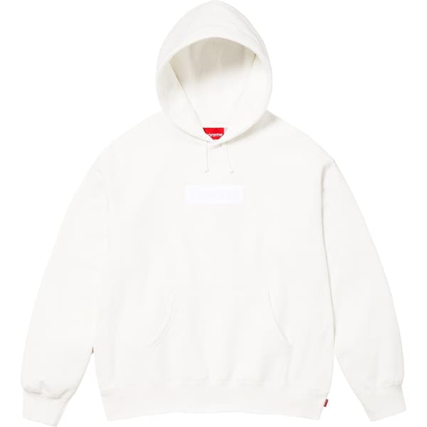 Supreme Box Logo Hooded Sweatshirt - White (front)