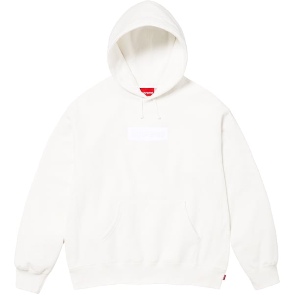 Supreme Box Logo Hooded Sweatshirt - White (front)
