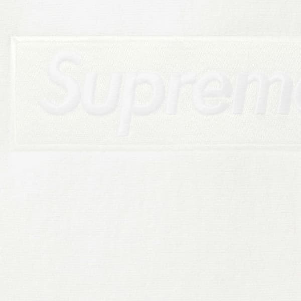 Supreme Box Logo Hooded Sweatshirt - White (front)