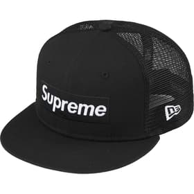 Supreme Box Logo Mesh Back New Era Black